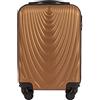 W WINGS Wings - Borsa da viaggio leggera con ruote e manico telescopico, Brown, XS, valigetta, marrone, xs, valigetta