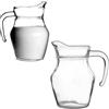 Generic 2 Pezzi, Brocca da Mezzo litro, 500ml,in Vetro Trasparente con Manico, caraffa per servire Acqua, Bevande, Vino, Succo, 13x14,5x10cm,per casa, Cucina