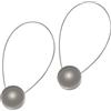 4 Coppie Ferma Tende Magnetici In Metallo - Clip Con Magnete E Peso Per Tende Doccia, Soggiorno E Camera, Diametro 25 Mm, Argento
