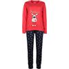 NACSHUA Pigiama Natale Interlock Bimbe 3-12a NACSHUA Cod. DONDER GIRL