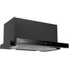 GURARI CH 3003C+ - Cappa aspirante da incasso, 60 cm, 1000 m³/h, vetro nero