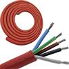 Doubleyou Geovlies & Baustoffe Cavo in silicone, 5 x 2,5 mm taglio (5 m), per Sauna - resistente al calore e ottimo per la Sauna