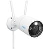 Reolink 4K Telecamera Wi-Fi Esterno, Wi-Fi 6 Videocamera Sorveglianza, IP67 Alloggiamento Metallico, Rilevamento Umano/Veicolo/Pet, 30m Visione Notturna a Colori, Audio a 2 Vie, Time-Lapse, RLC-810WA