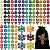 QMAY DND Set di dadi, 25x7 (175pcs) dadi poliedrici compatibili con Dungeon and Dragons MTG Giochi da tavolo RPG DND