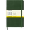 Moleskine Classic Notebook, Taccuino a Quadretti, Copertina Rigida e Chiusura Elastica, Formato Large 13 x 21 cm, Colore Verde Mirto, 240 Pagine