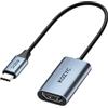 KOZYC Adattatore USB C a HDMI 4K, convertitore da Tipo C a HDMI, compatibile con Thunderbolt 3, supporto modalità DP 1.2/1.4 Alt 4K 30Hz, 3D, copia e display esteso per laptop, MacBook Pro, UHDTV