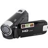 Haofy Videocamera DV, Videocamera con Uscita HD Schermo TFT Girevole da 2,7 Pollici Regalo Portatile con Luce di Riempimento per Matrimonio (BLACK)