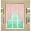 Today's Curtain Emelia Original - Coppia di festoni in voile, 96,5 cm, rosa, 152,4 x 96,5 cm (lunghezza x larghezza)