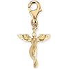 Engelsrufer Ciondolo da donna con angelo custode, simbolo in argento sterling, chiusura a moschettone, senza nichel, 14,5 x 15 mm, Argento sterling, Nessuna pietra preziosa