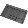 ALUSFERA Portaposate da Cassetto 80cm - Universale Organizer Cassetti  Cucina - Porta Posate Cucina Cassetto - Divisori per Cassetti Cucina -  Durevole