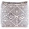 Mandala Life ART Pouf ottomano - 20 x 20 x 20 - poggiapiedi bianco cubo