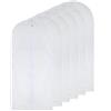 HomeClean copriabiti Antipolvere Trasparenti 60x100cm(6pcs) custodie per Abiti Lunghi con Cerniera