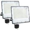 CREATESTAR Faretto LED da Esterno 200W, 20000LM Super Luminosa Faro LED Esterno,6500K Luce Bianca Fredda IP66 Impermeabile Luce di Sicurezza per Cortile, Giardino, Garage