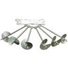 Caravan - Baldacchino 10001400002 dominio Carport Anchor Sistema con Set di 6 per muratura, Metallico