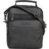 STILORD 'Joe' Borsa a tracolla da uomo alla moda Borsa a tracolla da uomo in vera pelle per studenti, Colore:carbon - grigio