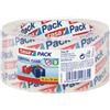 Tesa - Nastro adesivo da imballaggio, confezione da 6 rotoli, 50 mm x 66 m, colore: Trasparente