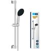 GROHE Vitalio Start 110 Set Saliscendi Doccia (2 getti Rain e Jet, asta 600 mm, flessibile, SpeedClean anticalcare), Cromo, 2794810E