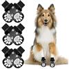 NeuWee Calzini Antiscivolo, 6 Pezzi Calze per Cani Protezione Zampe Cani (S, Grigio)