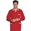 Ristosubito Casacca cuoco Peter Manica lunga 65% Poliestere 35% Rosso Cotone Disponibile in diverse taglie Modello 036107