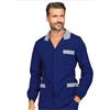 Ristosubito Casacca cuoco Peter Manica lunga 65% Poliestere 35% Cotone Blu Disponibile in diverse taglie Modello 036102
