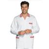 Ristosubito Casacca cuoco Peter Manica lunga 100% Cotone Bianco + rosso Disponibile in diverse taglie Modello 036111