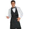 Ristosubito Grembiule Garcon unisex 100% Poliestere nero Modello 037001