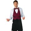 Ristosubito Grembiule Garcon unisex 100% Poliestere nero e bordeaux Modello 037003