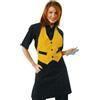 Ristosubito Grembiule Garcon unisex 100% Poliestere nero e giallo Modello 037014