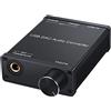 huanzhi Adattatore Convertitore Audio DAC USB con Amplificatore per Cuffie USB a coassiale S/PDIF Digitale A Analogico 6,35 Mm Scheda Audio
