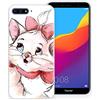 Pnakqil Caso Telefono Huawei Honor 7A / Y6 2018 Cover,Morbido Silicone TPU Trasparente Ultrasottile Anti-Caduta Antiurto Impermeabile per Huawei Honor 7A / Y6 2018, Gatto 02