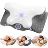 YunNasi Cuscino Cervicale Per Dormire Memory Foam Ortopedico Ergonomico Supporto Cuscino per Collo e Spalle Lavabile Federa (Style1:60 * 34 * 13/10cm)