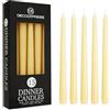 DECO EXPRESS Candele Lunghe Pacco da 6/10/15/50 - 8 Ore Lunga Durata Candela Non Profumato (Avorio - Pacco da 15)