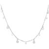 WANDA PLATA Collana Girocollo di Stelle e Zirconi in Argento Sterling per Donne, Ragazza, Catena Regolabile 38+ 5 cm con Ciondoli a Stella, Regalo Originale, Compleanno, Natale in Scatola Regalo