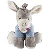 Sterntaler, Peluche Emmi L'Asinello, Carillon intercambiabile, Dimensione: L, Celeste/Grigio, L, 6022000