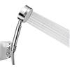 Olliwon Soffione Doccia ad Alta Pressione 1.5M Flessibile Doccia, Soffione Doccia per Famiglia in Acciaio Inox (Placcatura non Cromata) Facile da Installare Compatibile con Tutti Doccia Standard