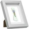 EUGAD Cornice 3D per Foto 30x40cm, Portafoto da Parete/Tavolo, Cornice Profonda in Legno per Oggetti Fino a 1,5cm Passepartout Incluso, Sfondo Decorativo della Parete, Argento