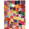 YUVANCRAFTS Copriletto indiano fatto a mano con patchwork kantha per letto singolo, stile vintage