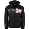 Geographical Norway Trusty Men - Softshell Uomo Impermeabile Con Cappuccio - Abbigliamento Giacca Vento Tattica Outdoor - Escursionismo - Trekking Autunno Invernale Primavera (Cachi XXL)