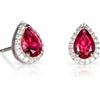 Diamond Treats Orecchini Donna in Argento Sterling 925 a Forma di Pera con Pietre Zirconi Bianchi, Blu, Verdi o Rossi - Confezione Regalo