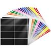 YIKIADA 10 colori rettangolari, 40 x 19 mm, etichette colorate, autoadesive, colorate, scrivibili, per magazzino, ufficio, 160 pezzi