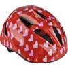 Fischer casco da bici cuore, Unisex, Fahrradhelm Herz, rosso, XS