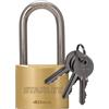Stanley Lucchetto Sicurezza Arco Lungo in Acciaio Cementato da 40mm con 3 Chiavi