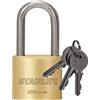 Stanley Lucchetto Sicurezza Arco Lungo in Acciaio Cementato da 25mm con 3 Chiavi