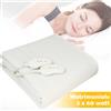 BAKAJI Coperta Elettrica Termica Letto Matrimoniale Coprimaterasso Scaldaletto 2x60W
