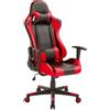 BAKAJI Sedia Poltrona Gaming Scrivania Ufficio Casa Reclinabile Girevole Direzionale Red