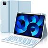 IVEOPPE Tastiera iPad Air 5 Generazione 2022, Tastiera iPad Air 4 Generazione 2020, Custodia Tastiera ipad pro 11 4/3/2/1 Generazione, Tastiera Retroilluminata Bluetooth Wireless Layout Italiano, Blu cielo
