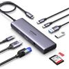 UGREEN Revodok 109 Hub USB C HDMI 4K60Hz Ethernet Gigabit Adattatore Type C con Lettore Schede SD TF PD 100W Carica Compatibile con MacBook Pro Air M3 M2 iPhone 16 Plus Max