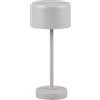 RL LIVE YOUR LIGHT Reality LED Lampada da tavolo senza fili Jeff R59151177, Metal Ultimate Grey, incl. LED da 1,5 Watt, 4x Touch