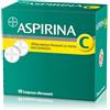 BAYER SpA Aspirina C Antinfiammatorio Antidolorifico per Influenza Raffreddore e Febbre con Vitamina C 40 Cpr