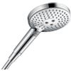 hansgrohe Raindance Select S - Soffione doccia con 3 tipi di getto (con PowderRain), soffione doccia rotondo (diametro 120 mm), soffione doccia con funzione anticalcare, colore oro lucido
